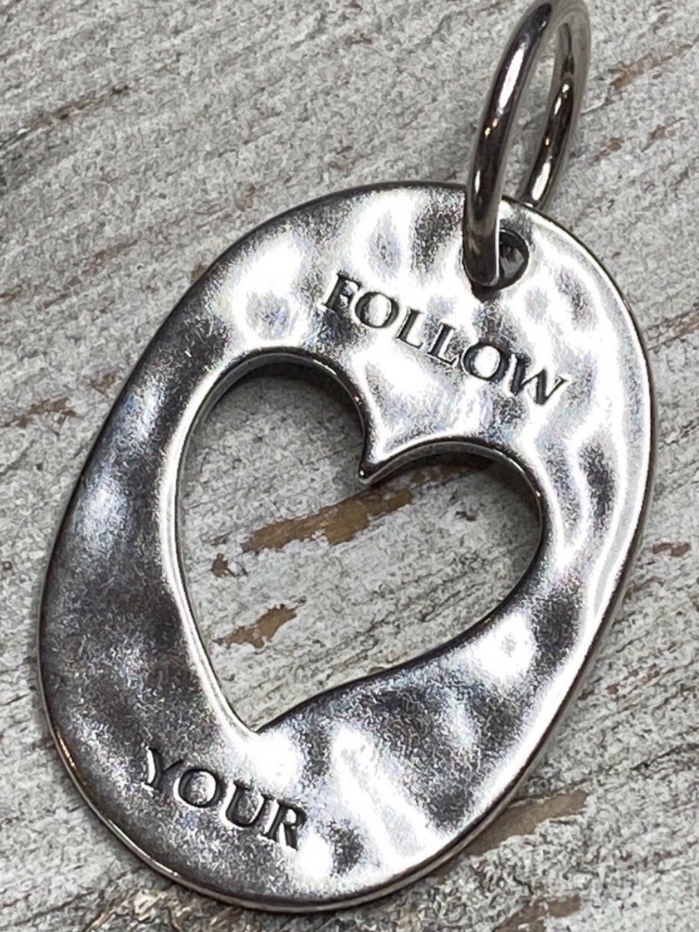Grace & Heart G&H FOLLOW YOUR HEART CHARM .925 STERLING SILVER TOP SELLER NEW